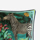 Vintage Zebra Lumbar Pillow Black - Turtledove