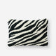 Vintage Zebra Lumbar Pillow Black - Turtledove