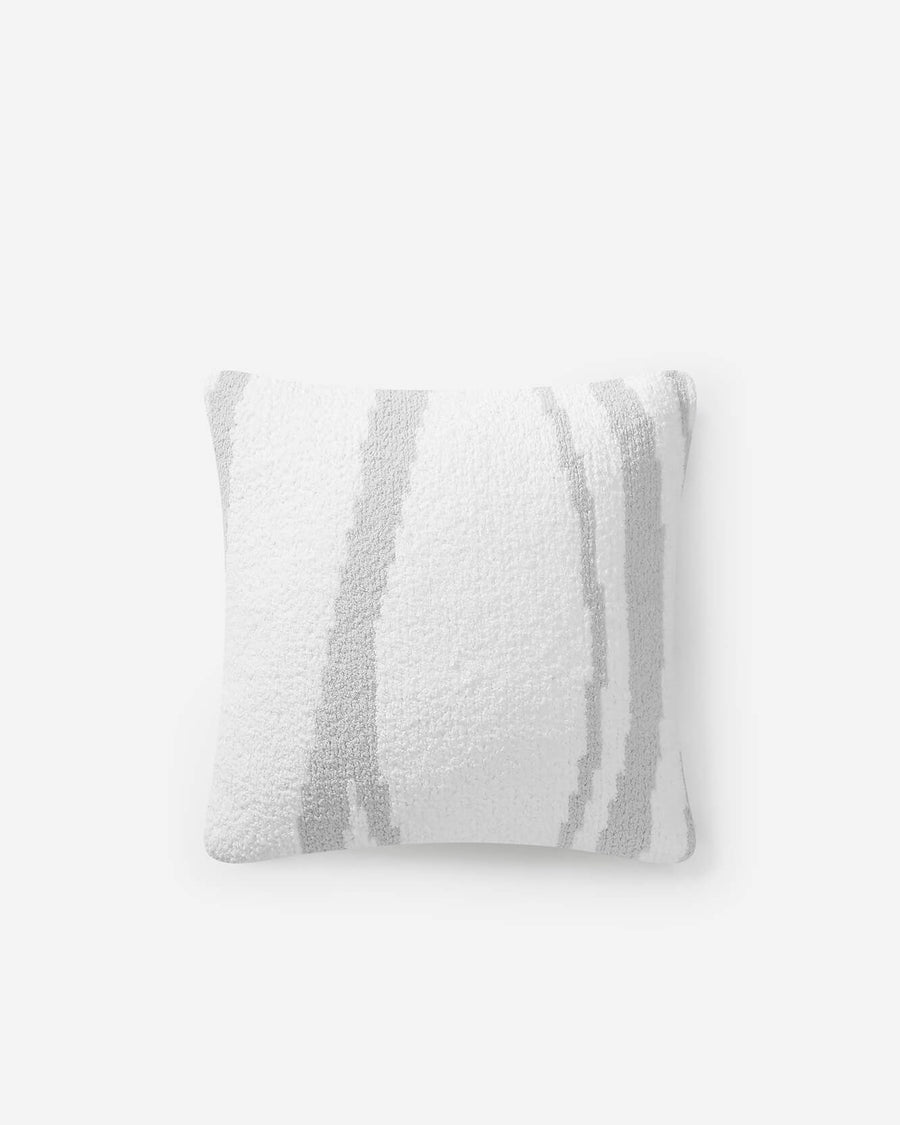 Woodland Throw Pillow Cloud Gray - Off White