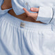 Woven Cotton Long PJ Set Light Blue