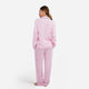 Woven Cotton Long PJ Set Pink