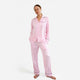 Woven Cotton Long PJ Set Pink