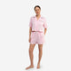 Woven Cotton Short PJ Set Pink