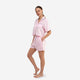 Woven Cotton Short PJ Set Pink