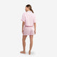 Woven Cotton Short PJ Set Pink
