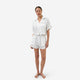 Woven Cotton Short PJ Set White