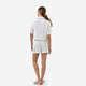 Woven Cotton Short PJ Set White