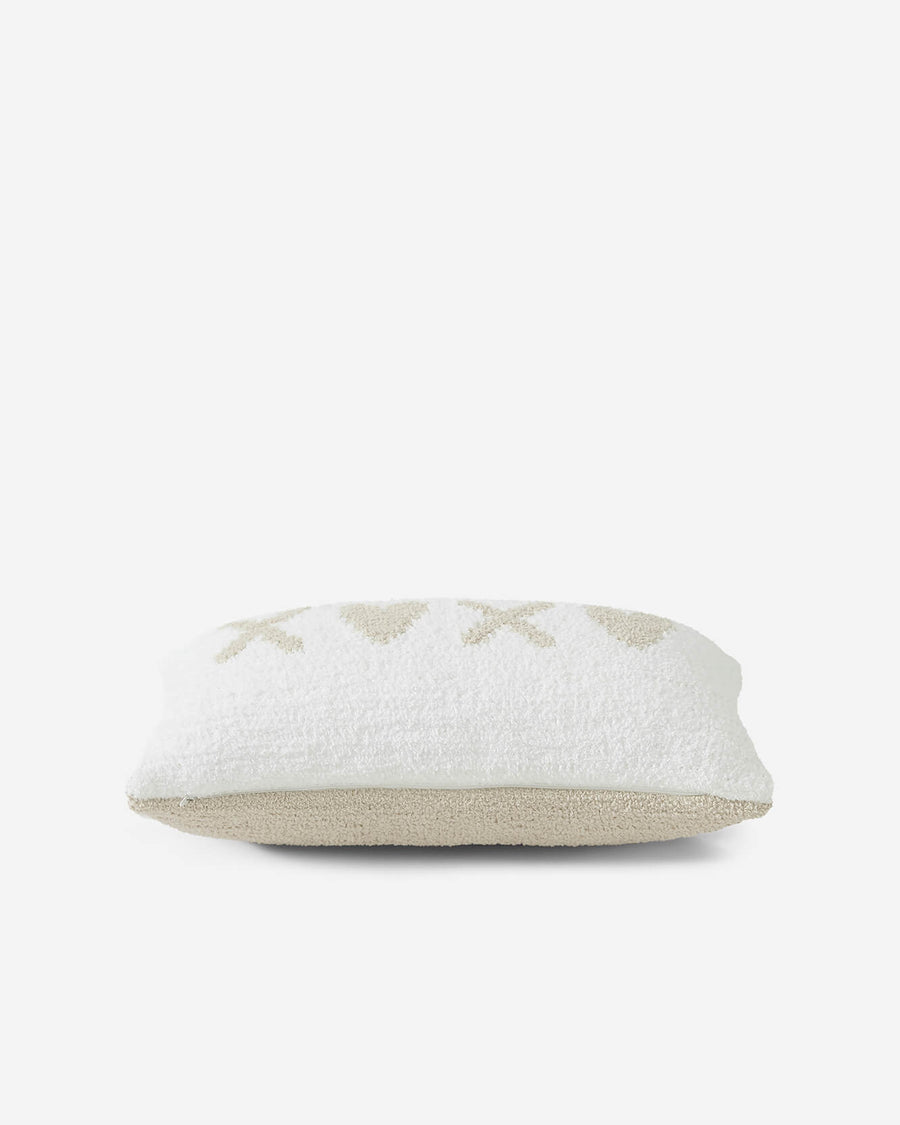 XO Small Lumbar Pillow Off White - Sahara Tan