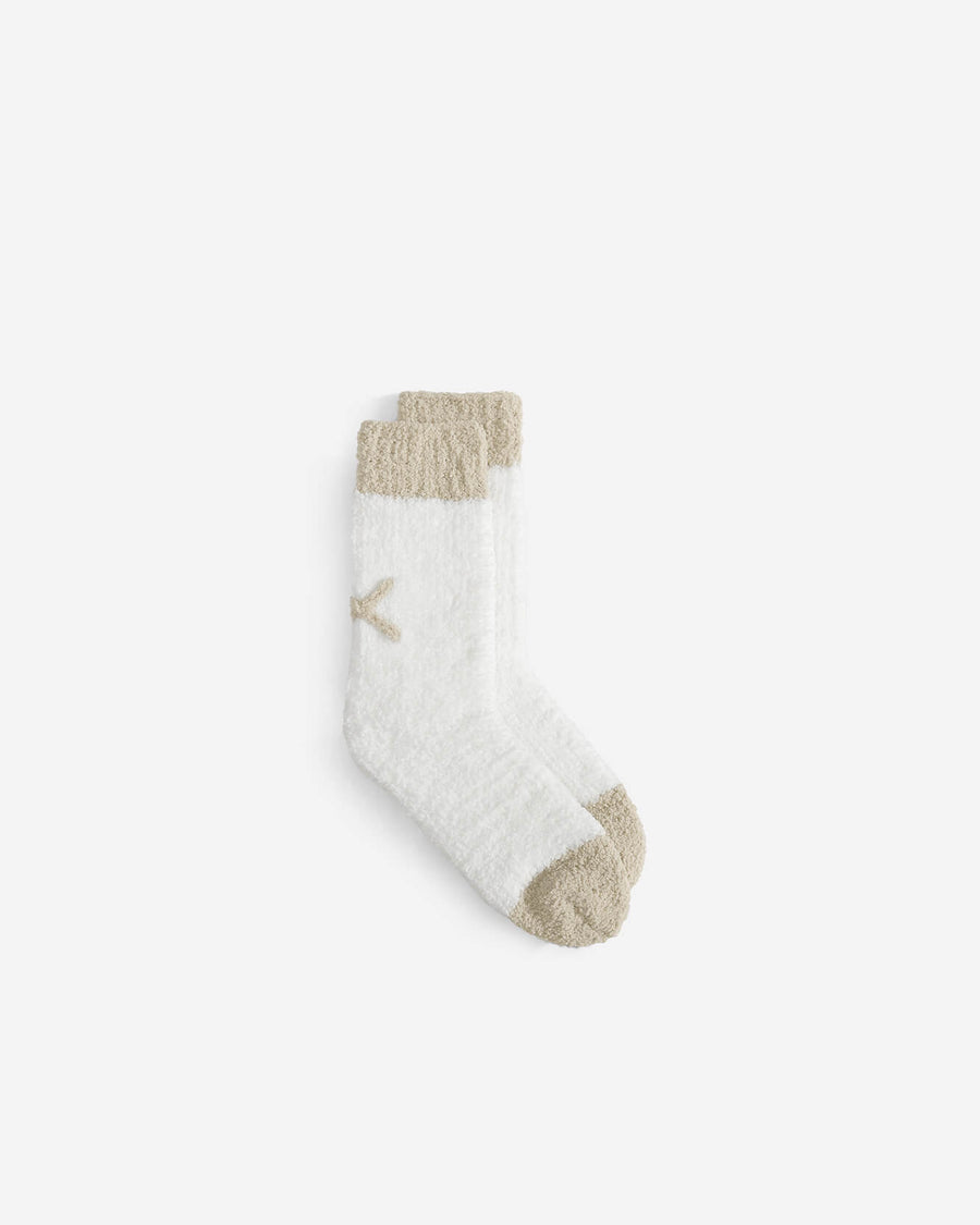 XO Snug Socks Off White - Sahara Tan