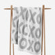 XOXO Throw Cloud Gray - Off White