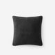 Zebra Throw Pillow Black