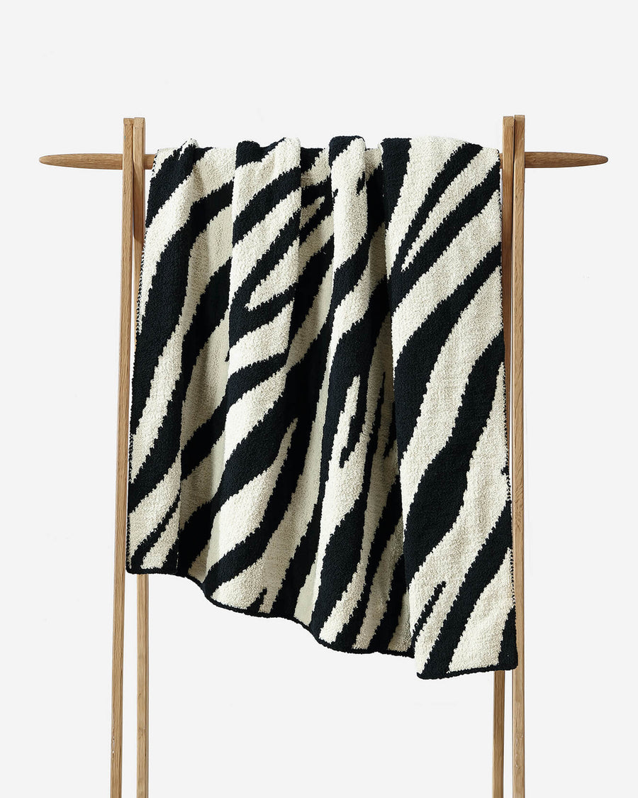 Zebra Throw Black - Turtledove