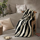 Zebra Throw Pillow Vanilla