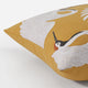 Sunday Citizen Crane Embroidered Throw Pillow Gold