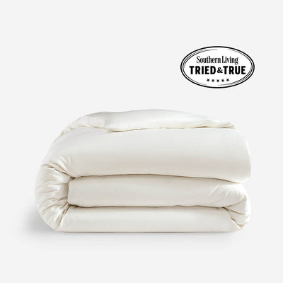 Natural Premium Bamboo Duvet Cover Off White