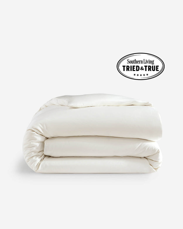 Natural Premium Bamboo Duvet Cover Off White