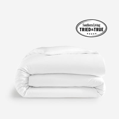 Natural Premium Bamboo Duvet Cover Clear White