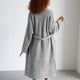 Snug Waffle Robe Cloud Gray