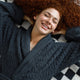 Snug Waffle Robe Midnight
