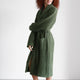 Snug Waffle Robe Moss
