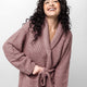 Snug Waffle Robe Rose