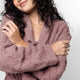 Snug Waffle Robe Rose