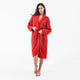 Snug Waffle Robe Rouge