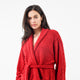 Snug Waffle Robe Rouge