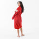Snug Waffle Robe Rouge