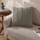 Braided Throw Pillow Boulder