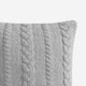 Braided Throw Pillow Cloud Gray