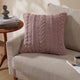 Braided Throw Pillow Rose