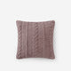 Braided Throw Pillow Rose
