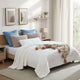 Snug Waffle Lumbar Pillow Off White