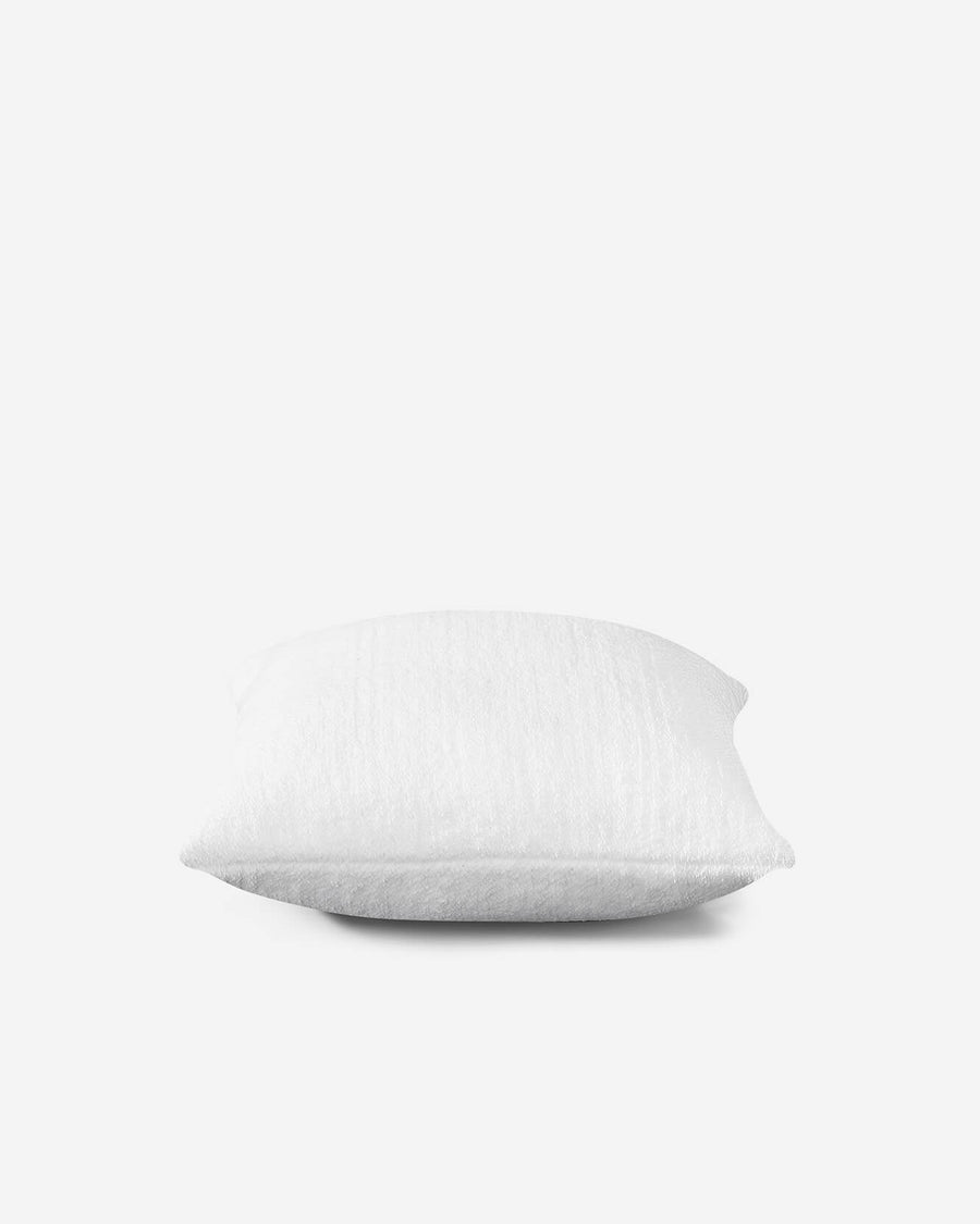 Snug Throw Pillow Clear White