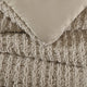 Snug Waffle Comforter Bundle Taupe