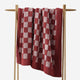 Checkerboard Throw Pomegranate - Rose
