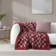 Checkerboard Throw Pomegranate - Rose