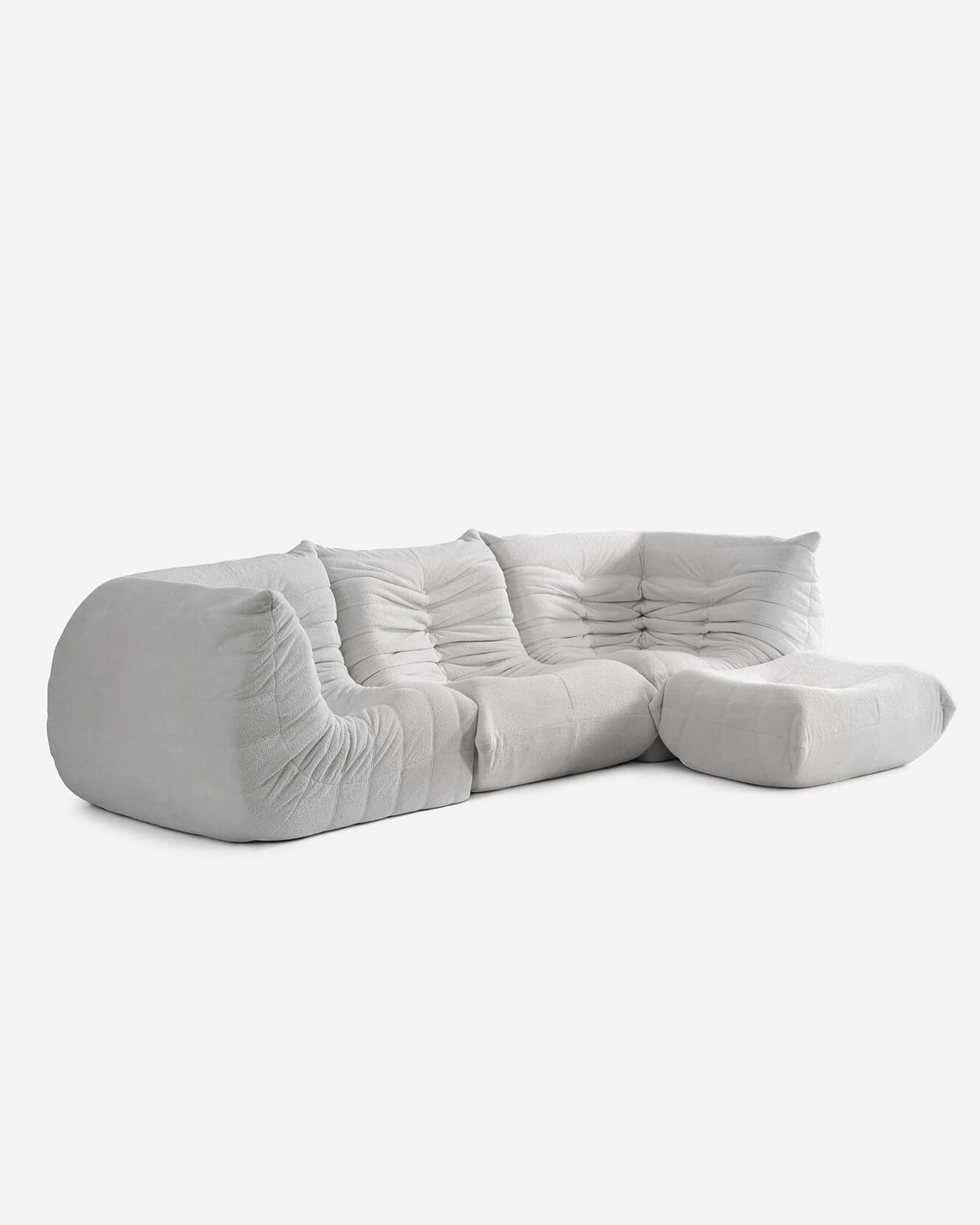 Dakota Modular Sectional Sofa Light Grey