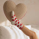 Sunday-Citizen_Lovely-Snug-Socks Red Off White - Red 