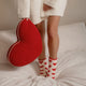 Sunday-Citizen_Lovely-Snug-Socks Red Off White - Red 