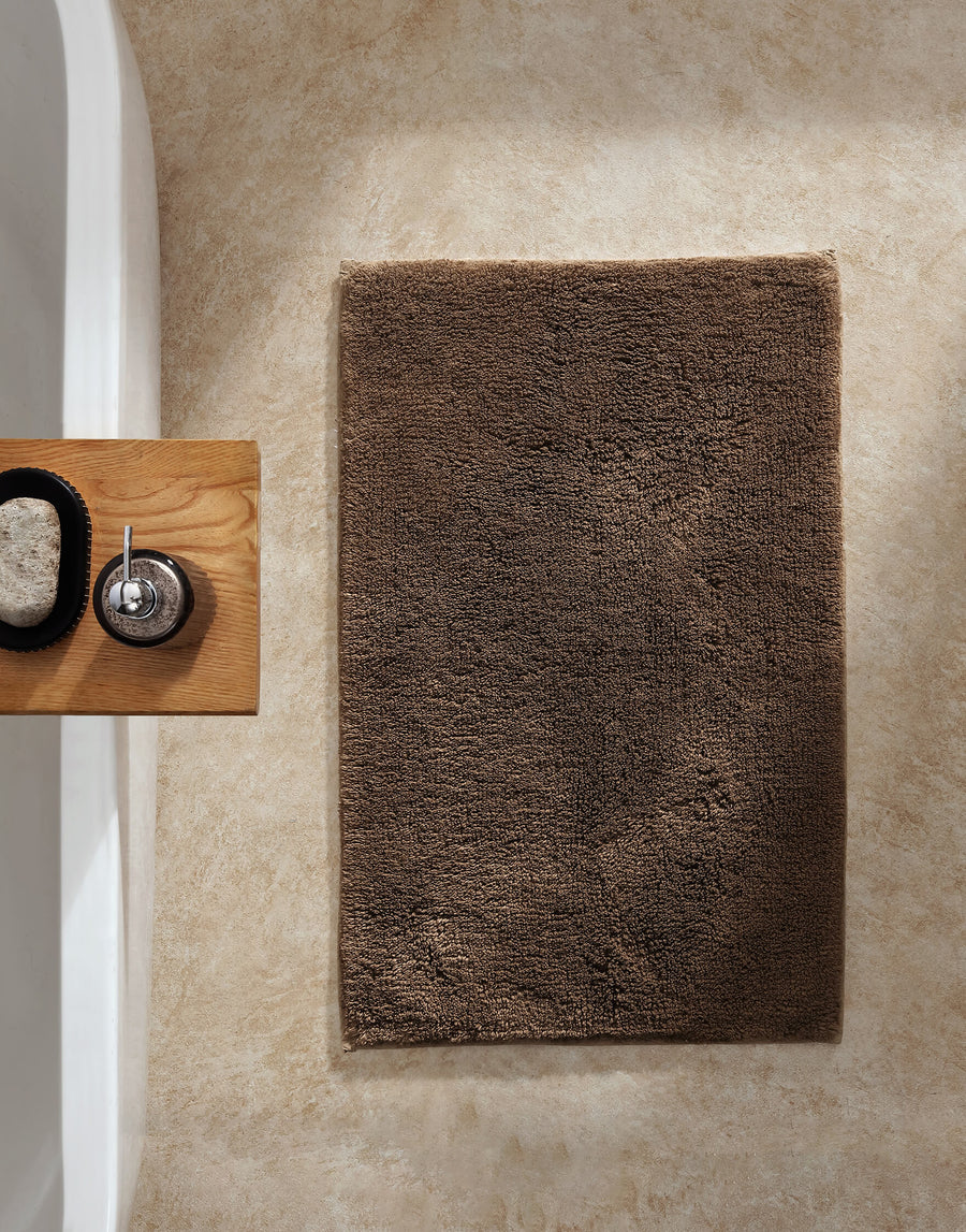 Plush Bath Rug Mocha