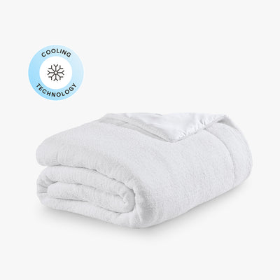 Cooling Snug Comforter Clear White