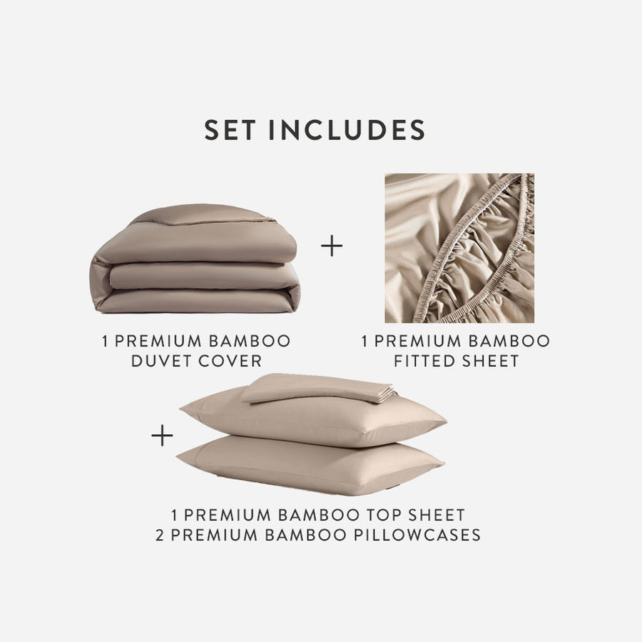 Premium Bamboo Move In Bundle Taupe