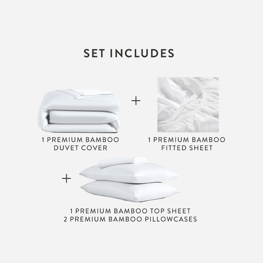 Premium Bamboo Move In Bundle Clear White