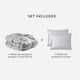 Premium Bamboo Viscose Bubble Comforter Bundle