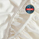 Natural Premium Bamboo Fitted Sheet Off White