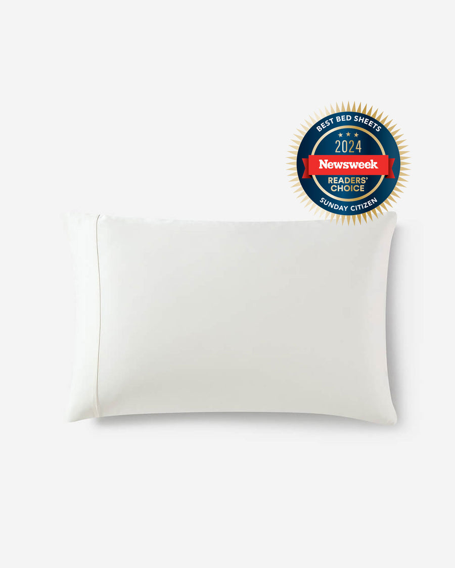 Natural Premium Bamboo Pillowcase Set Off White