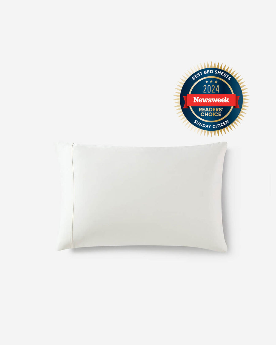 Natural Premium Bamboo Pillowcase Set Off White