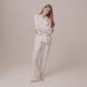 Woven Cotton Long PJ Set White